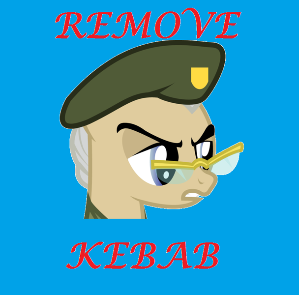 Size: 808x797 | Tagged: artist:smashinator, frown, glare, glasses, gritted teeth, hat, mayor mare, mouthpiece, remove kebab, safe, solo