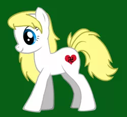 Size: 411x378 | Tagged: blonde, derpibooru import, heart, manji, nazi, oc, oc:aryanne, pony creator, safe, simple, solo, standing, unofficial characters only