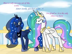 Size: 800x600 | Tagged: safe, artist:valkyrieskies, derpibooru import, princess celestia, princess luna