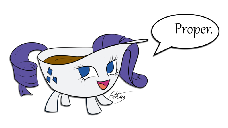 Size: 1920x1080 | Tagged: bowl, :d, derpibooru import, gravy, gravy boat, looking at you, open mouth, rarity, safe, smiling, solo, voice actor joke, wat