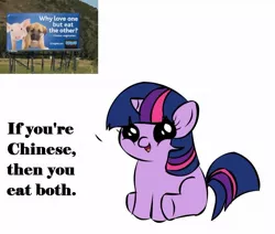 Size: 1121x951 | Tagged: derpibooru import, exploitable meme, filly, filly twilight sparkle, filly twilight telling an offensive joke, meme, obligatory pony, peta, safe, twilight sparkle, vulgar