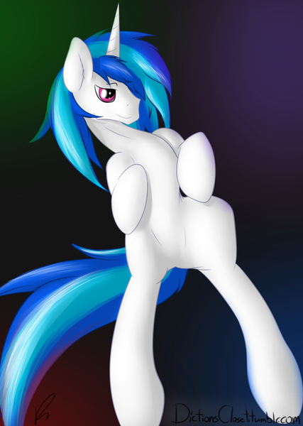 Size: 1922x2703 | Tagged: artist:diction, derpibooru import, dj col-7, explicit source, male, record scrape, rule 63, solo, solo male, suggestive, vinyl scratch