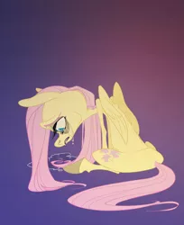 Size: 700x856 | Tagged: artist:frostadflakes, crying, derpibooru import, fluttershy, safe, solo