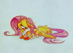 Size: 800x589 | Tagged: artist:frostadflakes, derpibooru import, fluttershy, safe, solo