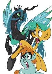 Size: 579x816 | Tagged: safe, artist:jowybean, derpibooru import, queen chrysalis, snails, snips, snailsquirm, snipsy snap