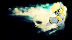 Size: 1920x1080 | Tagged: safe, artist:equestria-prevails, artist:kinetic-arts, derpibooru import, derpy hooves, pegasus, pony, armor, epic derpy, female, general derpy, lens flare, mare, solo, vector, wallpaper