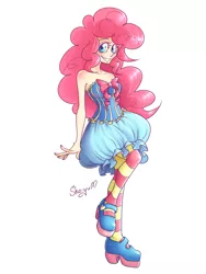 Size: 1200x1600 | Tagged: artist:nyako-shoyu, derpibooru import, human, humanized, pinkie pie, safe, solo