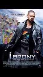 Size: 576x1024 | Tagged: derpibooru import, i robot, parody, poster, safe, will smith