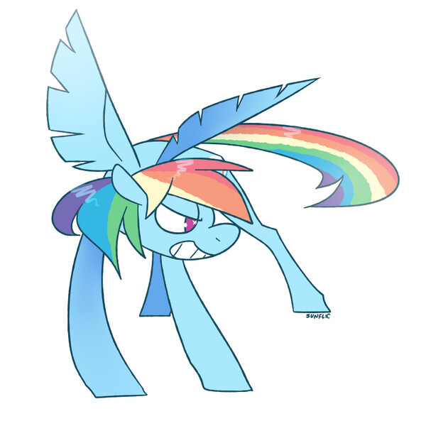 Size: 800x800 | Tagged: artist:kilo, derpibooru import, rainbow dash, safe, solo