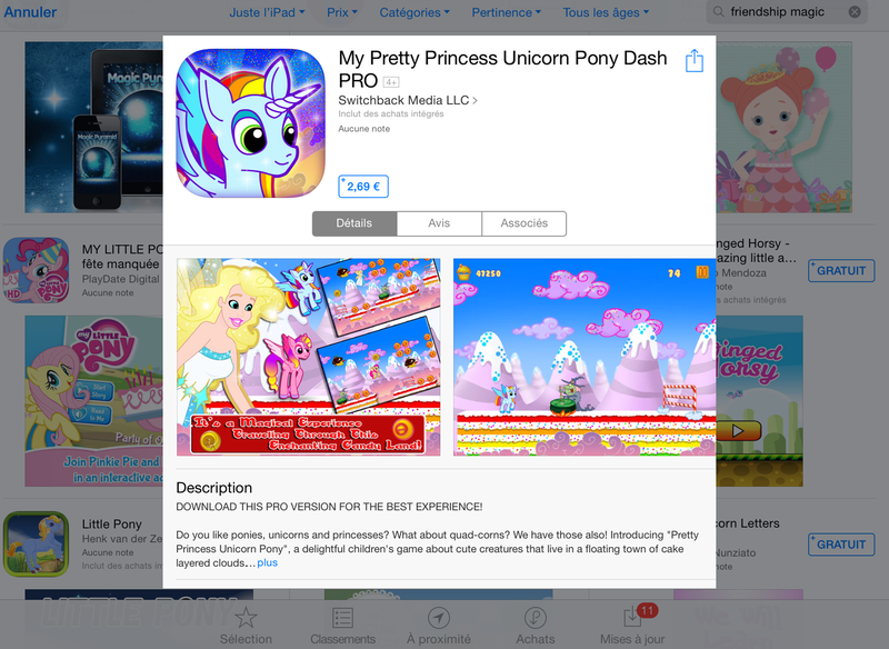 Size: 1369x1000 | Tagged: app, app store, bootleg, derpibooru import, fairy, ios, ipad, princess cadance, race swap, rainbowcorn, rainbow dash, rainbow dash always dresses in style, safe, wat, witch