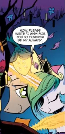 Size: 226x466 | Tagged: artist:andypriceart, celestibra, derpibooru import, female, good king sombra, idw, king sombra, male, princess celestia, romance, safe, shipping, spoiler:comic, spoiler:comic19, straight