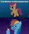 Size: 138x160 | Tagged: safe, derpibooru import, edit, edited screencap, screencap, rainbow dash, scootaloo, female, friday, image, jpeg, lesbian, lol, meme, pedobear, pedodash, picture for breezies, scootadash, shipping, wat