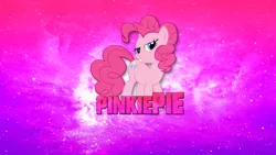 Size: 2732x1536 | Tagged: artist:jamesg2498, artist:kooner-cz, bedroom eyes, derpibooru import, pinkie pie, safe, solo, vector, wallpaper