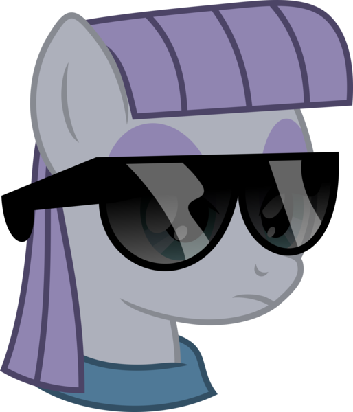 Size: 5067x5918 | Tagged: absurd resolution, artist:jackspade2012, bored, cool, deal with it, derpibooru import, maud pie, safe, simple background, solo, sunglasses, transparent background, vector