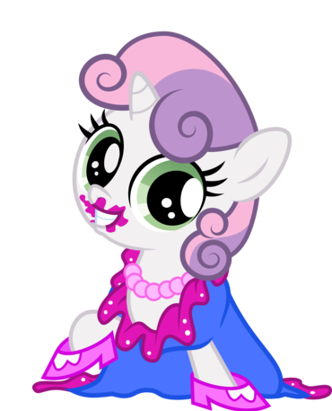 Size: 370x457 | Tagged: 5-year-old sweetie belle, artist:medio-cre, cute, derpibooru import, diasweetes, safe, solo, sweetie belle