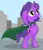 Size: 704x813 | Tagged: safe, artist:ohohokapi, banned from derpibooru, deleted from derpibooru, derpibooru import, oc, oc:purple tinker, unofficial characters only, pony, unicorn, bipedal, cape, clothes, female, filly, image, jpeg, solo, superhero