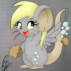 Size: 584x586 | Tagged: artist:derpfacederpy, derpibooru import, derpy hooves, derpy mouse, mouse, mousified, safe, solo, species swap, transformice