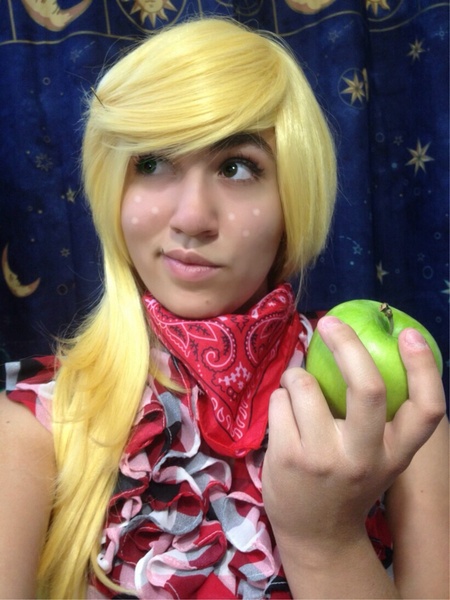 Size: 822x1096 | Tagged: safe, artist:magyktrix, derpibooru import, applejack, human, cosplay, irl, irl human, photo, solo