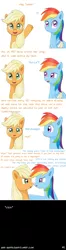 Size: 582x2196 | Tagged: safe, artist:ratofdrawn, derpibooru import, applejack, rainbow dash, ask appledash, appledash, ask, comic, female, lesbian, shipping, tumblr