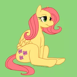 Size: 1024x1024 | Tagged: artist:ssorobo, derpibooru import, fluttershy, safe, solo, :t