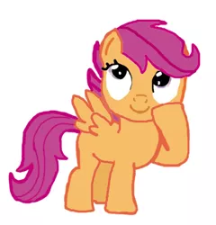 Size: 430x448 | Tagged: safe, artist:jbond, derpibooru import, scootaloo, solo