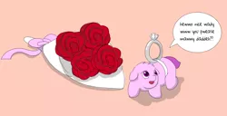 Size: 1240x634 | Tagged: artist:carpdime, bouquet, derpibooru import, fluffy pony, fluffy pony foal, marriage proposal, ring, rose, safe