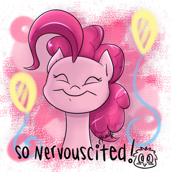 Size: 1080x1090 | Tagged: artist:midnightpremiere, chibi, cute, derpibooru import, nervicited, pinkie pie, portrait, safe