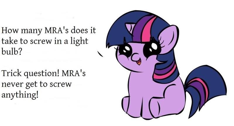 Size: 999x540 | Tagged: derpibooru import, exploitable meme, filly, filly twilight sparkle, filly twilight telling an offensive joke, lightbulb, meme, mra, obligatory pony, op started shit, solo, suggestive, twilight sparkle, vulgar