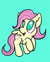 Size: 400x495 | Tagged: artist:violetmagician, blushing, fluttershy, safe, solo