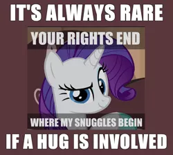 Size: 1280x1148 | Tagged: bad pun, derpibooru import, edit, edited edit, edited screencap, hape, imma snuggle you, looking at you, mouthpiece, parody, raised eyebrow, rarity, safe, screencap, social justice, solo, the ride never ends