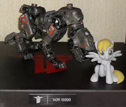 Size: 2185x1850 | Tagged: safe, artist:hashbro, derpibooru import, derpy hooves, pegasus, pony, 3d print, collector, female, figure, irl, mare, panzerhund, photo, wolfenstein, wolfenstein the new order