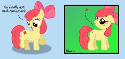 Size: 1000x474 | Tagged: apple bloom, artist:smockhobbes, butterfly, crying, cutie mark, derpibooru import, fail, sad, safe, solo