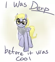 Size: 491x552 | Tagged: safe, artist:emizu, derpibooru import, derpy hooves, pegasus, pony, before it was cool, clothes, female, glasses, hipster, mare, scarf, solo