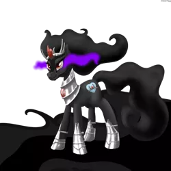 Size: 600x600 | Tagged: safe, artist:hudoyjnik, derpibooru import, king sombra, image, png, queen umbra, rule 63, solo, sombra's cutie mark, umbra's cutie mark