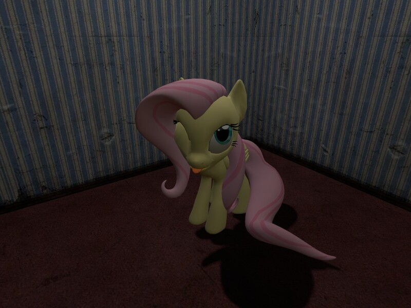 Size: 1024x768 | Tagged: safe, artist:funsketch, derpibooru import, fluttershy, 3d, cute, gmod, looking at you, solo, tongue out, wink