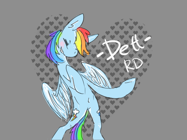 Size: 640x480 | Tagged: artist:crazy dett, belly button, derpibooru import, pixiv, rainbow dash, safe, solo