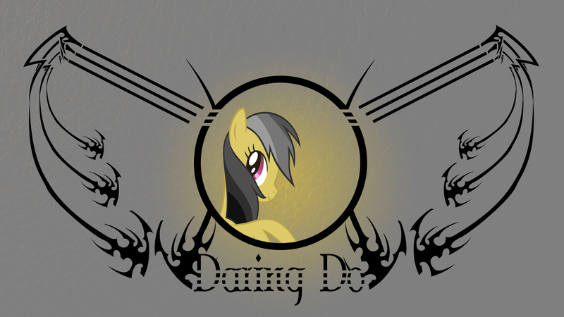 Size: 1920x1080 | Tagged: artist:eipred, artist:nero-inferno, daring do, derpibooru import, edit, looking at you, looking back, safe, solo, vector, wallpaper, wallpaper edit