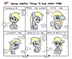 Size: 1600x1300 | Tagged: artist:ophdesigner, blushing, crying, cute, derpabetes, derpy hooves, disembodied hand, doing loving things, floppy ears, grin, hand, human, looking at you, meme, open mouth, petting, safe, smiling, tears of joy, waifu