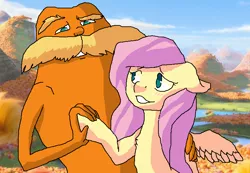 Size: 778x538 | Tagged: artist:ponyboogers, crossover, crossover shipping, derpibooru import, fluttershy, safe, shipping, the lorax