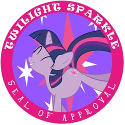 Size: 1024x1024 | Tagged: artist:ahumeniy, derpibooru import, eyes closed, grin, happy, safe, seal of approval, simple background, smiling, solo, transparent background, twilight sparkle, vector