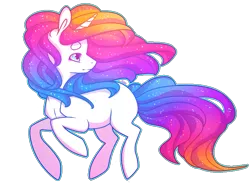 Size: 723x531 | Tagged: safe, artist:captivelegacy, derpibooru import, oc, oc:vivid visions, unofficial characters only, pony, unicorn, blank flank, female, mare, shiny, solo, sparkles