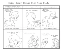 Size: 1260x1024 | Tagged: artist:the-ross, brony, chart, cherbear, cherry berry, doing brony things, fluttershy, hazmat suit, monochrome, safe, slur, vulgar