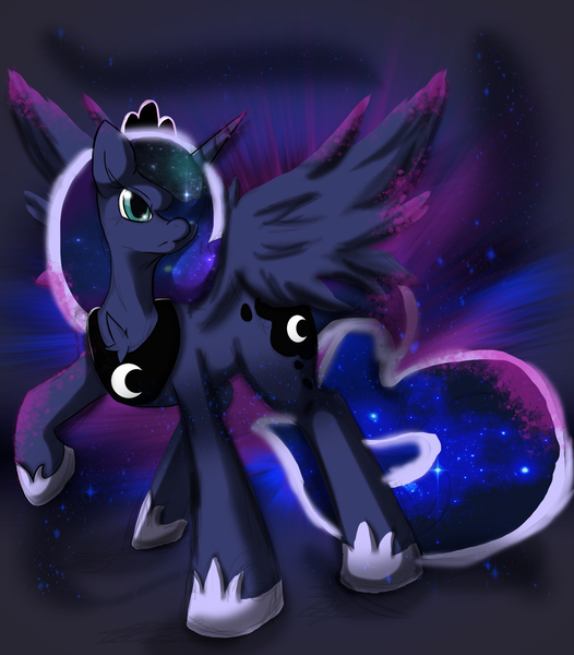 Size: 1753x2000 | Tagged: safe, artist:winornera, derpibooru import, princess luna, solo