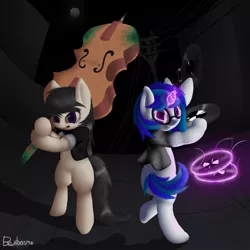 Size: 894x894 | Tagged: artist:php33, derpibooru import, octavia melody, safe, vinyl scratch