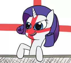 Size: 751x669 | Tagged: anonymous artist, derpibooru import, england, face paint, rarity, safe, solo