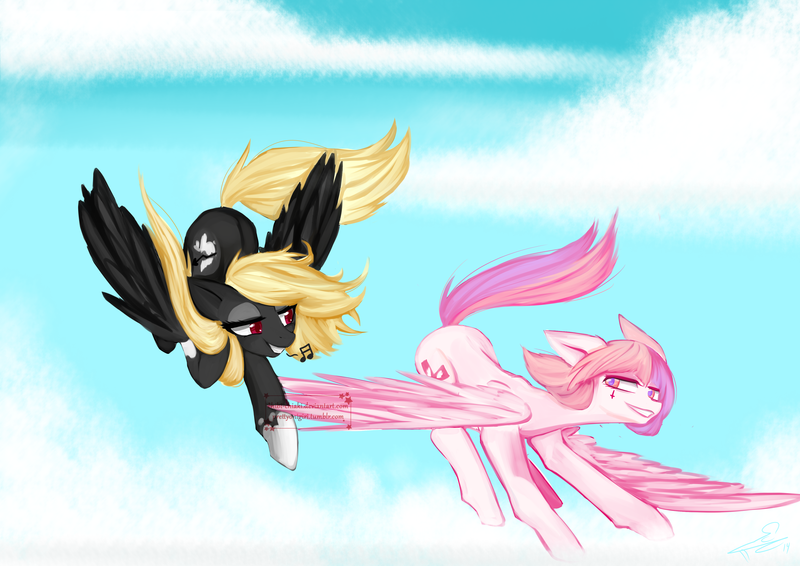 Size: 800x566 | Tagged: safe, artist:chokico, derpibooru import, oc, unofficial characters only, pegasus, pony