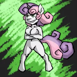 Size: 800x800 | Tagged: anthro, artist:lurking tyger, barbie doll anatomy, breasts, derpibooru import, female, go nagai, nudity, solo, suggestive, sweetie belle