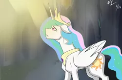 Size: 3800x2500 | Tagged: artist:neonstreaksns, castle of the royal pony sisters, derpibooru import, princess celestia, safe, solo, sunlight