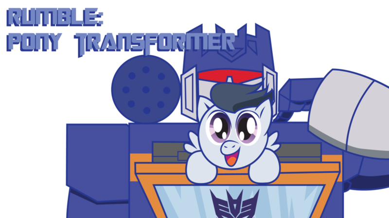 Size: 1024x574 | Tagged: artist:inspectornills, cropped, cute, derpibooru import, edit, father and son, rumble, safe, soundwave, transformers, weapons-grade cute