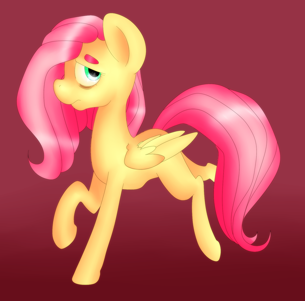 Size: 1250x1231 | Tagged: artist:ponycide, bags under eyes, derpibooru import, fluttershy, safe, simple background, solo